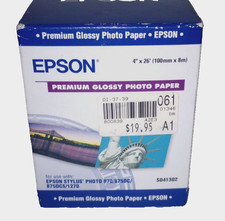EPSON STYLUS Premium Photo Paper 4" x 26' - SO41302 - New in Box