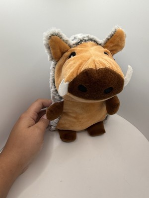 Brown Warthog Plush Savanna Grassland Wildlife Zoo A&A Stuffed Animal