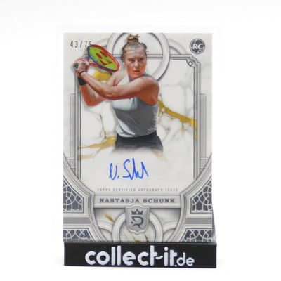 Nastasja Schunk Autograph 43/75 - Topps Royalty Collection Tennis 2024