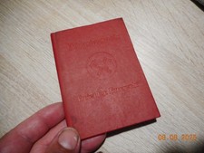 DDR: Dienstausweis: Freiwillige Feuerwehr - Blanko NVA MDI