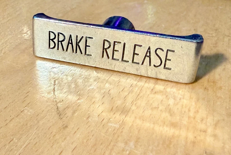 1950S 1960S 1970S PANEL DEBAJO DEL TABLERO LIBERACIÓN FRENO MANIJA T PALANCA DE TRACCIÓN AÑOS 60 70S Foto 2 de 4