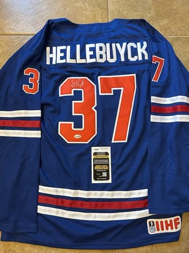 Connor Hellebuyck Signed Team USA 2026 Olympics Jersey Winnipeg Jets JSA COA