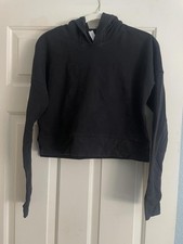 lululemon athletica Women's Black Cropped Hoodie Size 4