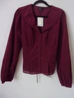New Nobody's Child Burgundy Cord Collared Bennet Blouse Size: UK 16 RRP: £59