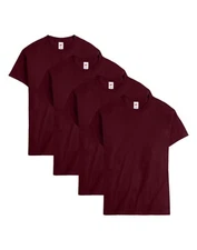 Hanes Men Crew neck T-Shirt 4-Pack ComfortSoft 100% Cotton Heavyweight Tee Plain
