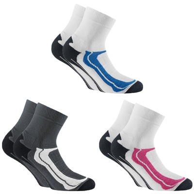 Rohner Basic Unisex Quarter-Socken, 2er Pack - Quarter Sport, Baumwoll-Mix