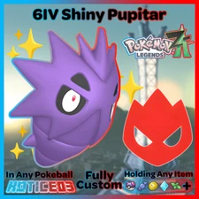 ✨ Shiny Alpha Pupitar 6IV + EVs ✨ Pokemon Legends ZA 🚀 Fast 🚀