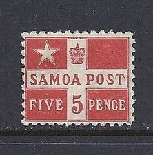 SAMOA 1895 FLAG Sc 33a Perf 11 F/VF MH *Bitte Beschreibung Lesen*