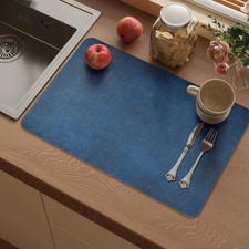 Vinyl Placemats Set of 4-12x17 Inch - Washable Place Mats Waterproof Non-Slip...