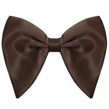 Oversized Bow Ties for Men, Pre Tied Men's Bowtie Big Bow tie for Brown