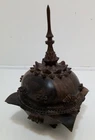 Valerie Arieta Burmese Offering Vessel Carved Wooden