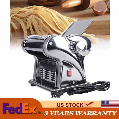 Stainless Commercial Electric Dough Roller Sheeter Noodle Pasta Maker Machine