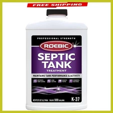 Biodegradable Septic Tank Treatment - 32 Oz Liquid for Odor and Clog Prevention