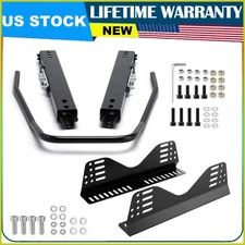 Universal Racing Seat Bracket with Seat Slider, Side Mounting Bracket Track US