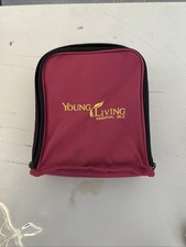 Young Living Essential Oils Travel Pouch Carry Case Holds 30 Bottles Burgundy