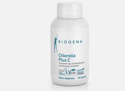 Biogena Chlorella Plus Vitamin C - 120 Capsules - Newest Expiration!