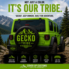 Gecko Tribe Spare Tire Cover Jeep Wrangler Custom 20 Designs Camera Hole Gecko Tribe Spare Tire Cover Jeep Wrangler Custom 20 Designs Camera Hole