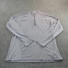Patagonia Pullover Mens XL Gray Half Zip Lightweight Base Layer Outdoor Shirt