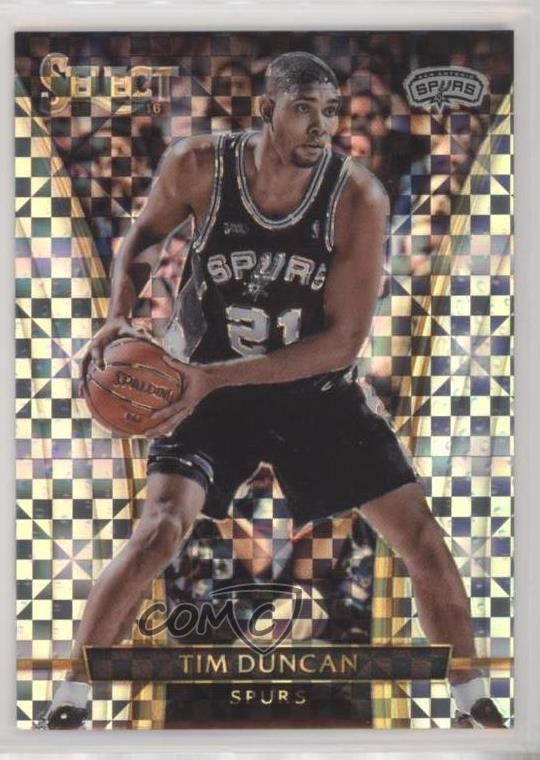 2015-16 Panini Select Courtside Silver Prizm Tim Duncan #299 HOF 5ir