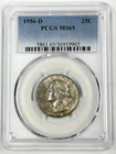1956-D/D Washington Silver Quarter Dollar PCGS MS65 25c RPM Repunched Mintmark