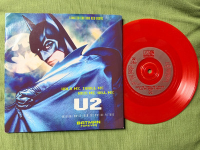 U2 - HOLD ME, THRILL ME, KISS ME, KILL ME - UK - 7'' SINGLE - 1995 - LTD ED RED