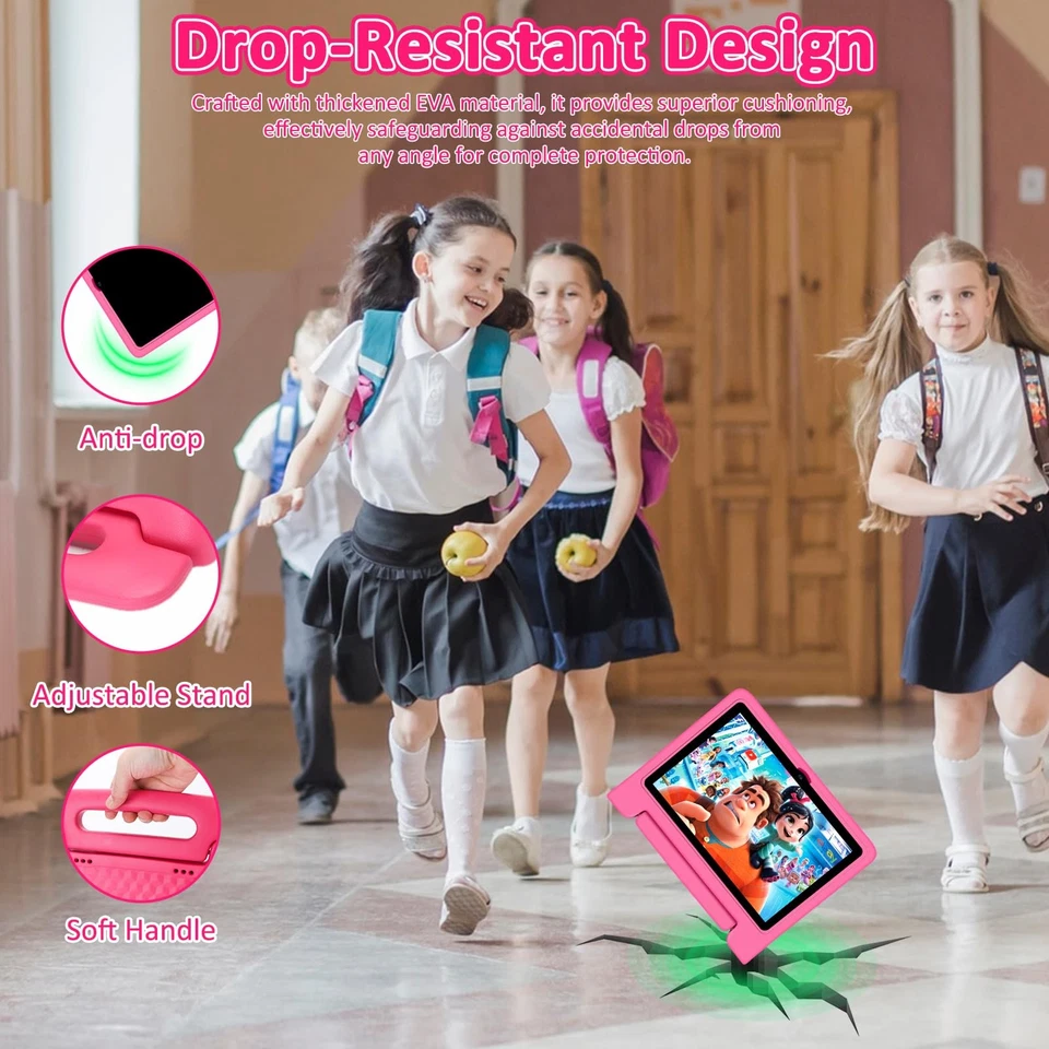 Tablet for Kids, 10.1 inch IPS HD Touchscreen Android 14 64 GB Storage, 8GB R... - Image 3 of 4