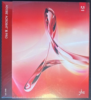 Adobe Acrobat X Pro 2010 Office Software Suite for Mac OS X DVD-ROM 
