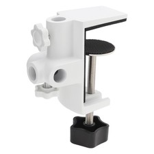 RTNLIT Desk Lamp Clamp, 1/2 inches 4 Hole Metal Table Mounting White