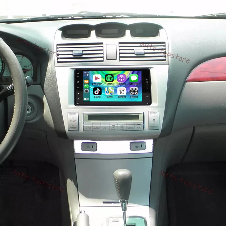 Radio de coche estéreo 2+32 GB CarPlay para Toyota Solara 2004-2008 Android 13 GPS navegación Foto 4 de 4