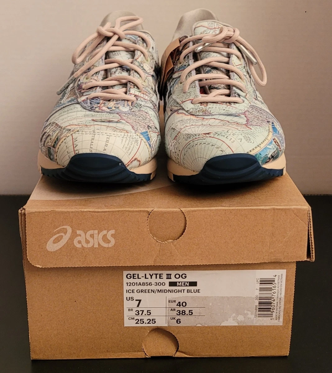 atmos x ASICS Gel Lyte 3 OG Aged Map for Sale | Authenticity