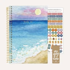 bloom daily planners 2026 Soft Cover Planner, 5.5" x 8.25", Coastal Calm