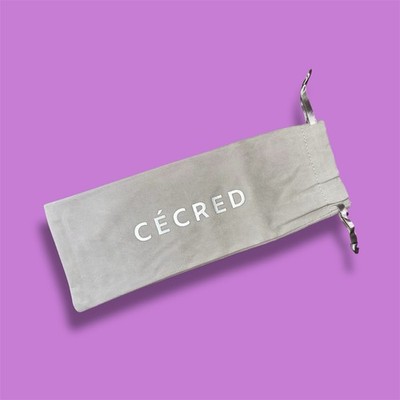 NEW Beyonce CECRED Gray Pouch Hair Product Makeup Bag Travel Faux Suede