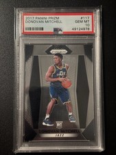 2017 Panini Prizm Donovan Mitchell Rookie Card #117 PSA 10 GEM MINT RC