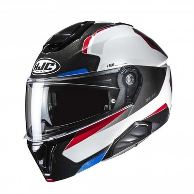 HJC Motorrad Klapphelm - I91 Felio (weiß/blau/rot)
