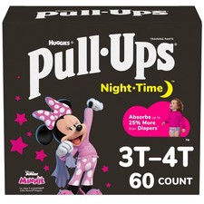 Pull-Ups Night-Time Disposable Training Pants - 3T-4T - Girls' - 60ct