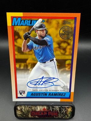 Agustin Ramirez - 2025 Topps Update - '90 Anniversary Rookie Auto - Gold /50 RC