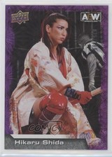 2022 Upper Deck AEW All Elite Wrestling Purple Pyro 35/199 Hikaru Shida #78 1hc