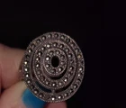 Vintage Art Deco Steering Silver Cocktail Marcasite Ring Size 8