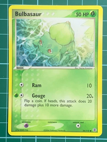 Bulbasaur 55/112  EX FireRed & LeafGreen Common Pokemon Card 2004 Non Holo