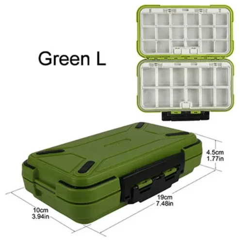 1x Fishing Lure Bait Tackle 2 Layer Storage Box Case Waterproof Compartments NEW - Picture 90 of 150