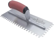 Marshalltown Notched Trowel (Right-Handed) - 11" x 4-1/2" / 1/4" x 3/8" x 1/4"