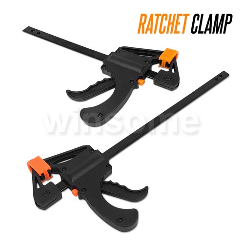 6/12" 100/300MM Strong Ratchet F Quick Release Clamp Woodworking Clamps