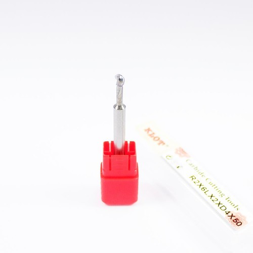 Solid Carbide Ball Nose End Milling Lollipop Cutter R1mm-R6mm For Aluminum CNC - Foto 8 di 10