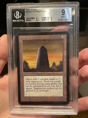 MTG Alpha Basalt Monolith BGS 9 Quad+ MINT 1993