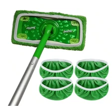 2pcs Microfiber Mop Replacement Pads - Washable & Durable Flat Mop Covers - NEW