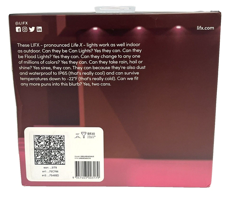 LIFX color, E26 1100 lumens, Wi-Fi Smart LED Light Bulb, Billions of colors - Image 3 of 4