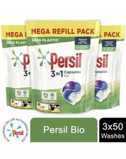3 Pack Persil 3in1 Capsules, Bio, 50 Wash - Total 150 Washes