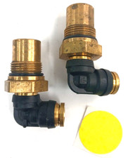LOTE DE 2 VÁLVULAS DE RETENCIÓN 90 GRADOS CODO 22 MM X 3/8" TUBO