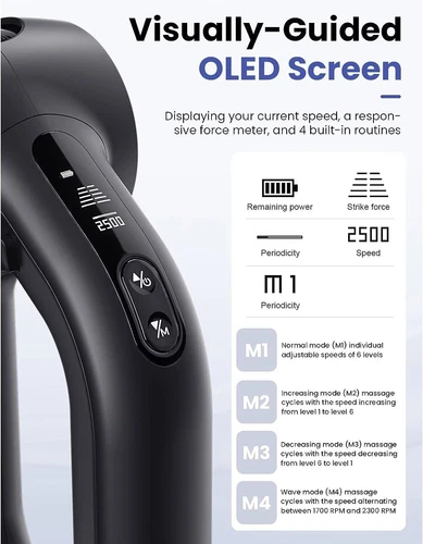 Massage Gun Muscle Deep Tissue for Athletes, Portable Percussion Pain Relief NEW - Bild 22 von 72