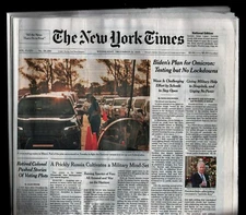 New York Times, Wed Dec 22 2021, Omicron, NHL Skips Bejing, CATL 122721WEEM